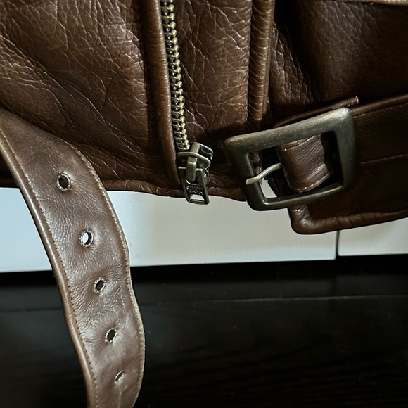 Men’s Schott Brown Leather Jacket 519 Size M - Picture 10 of 16